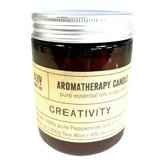Natural soy wax Candle 100% Pure Essential Oil - Creativity [UK delivery]