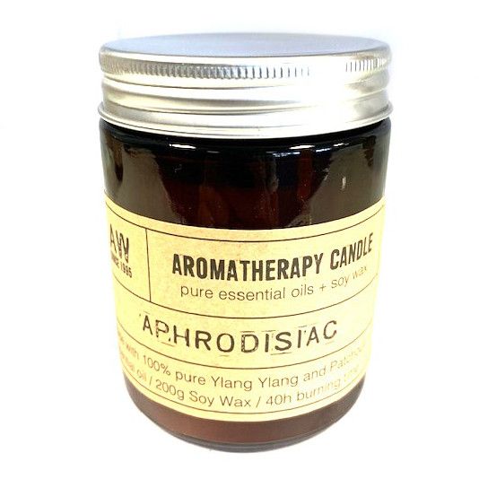 Aromatherapy Candle Natural Soy Wax 100% Essential Oil  - Aphrodisiac