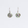 Shell & 925 Silver Dangle Earrings - Frangipani - Abalone