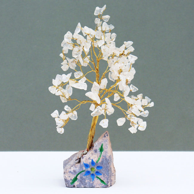 Rock White Crystal 160 Stone Gemstone Tree [UK delivery]