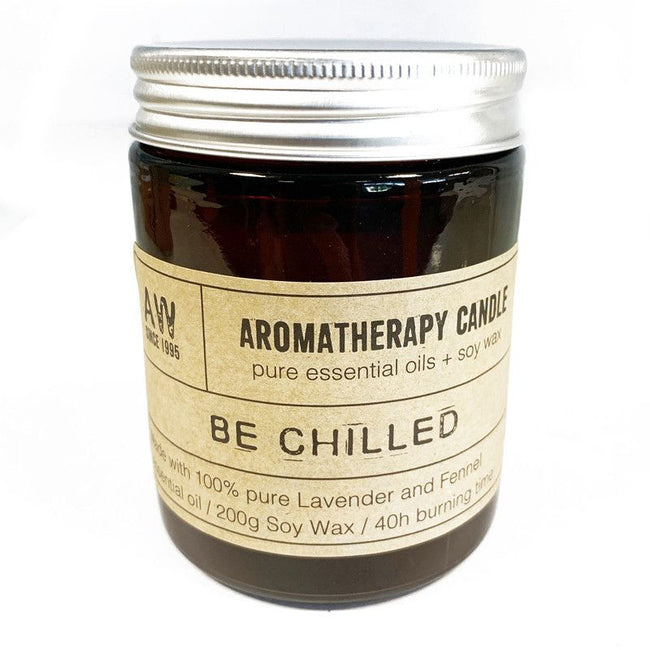 Aromatherapy Candle 100% Pure Essential Oil Natural Soy Wax - Be Chilled [UK delivery]