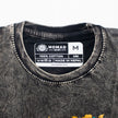 Nomad Sari Stonewashed Cotton T-Shirt - Compass of Life - Charcoal - Medium