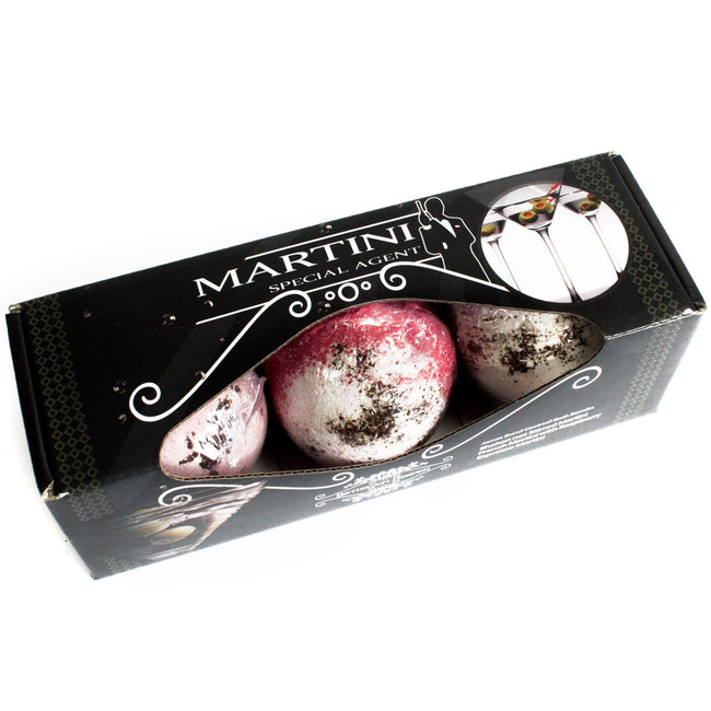 Set of Three Martini Bath Bombs For Gift