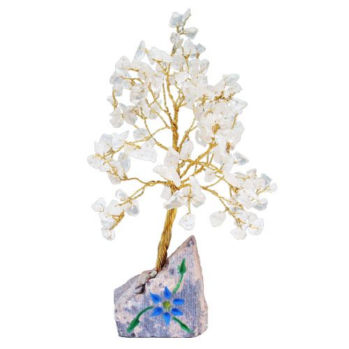 Rock White Crystal 160 Stone Gemstone Tree [UK delivery]
