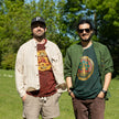Nomad Sari Stonewashed Cotton T-Shirt - Dragon Mandala - Maroon - Small