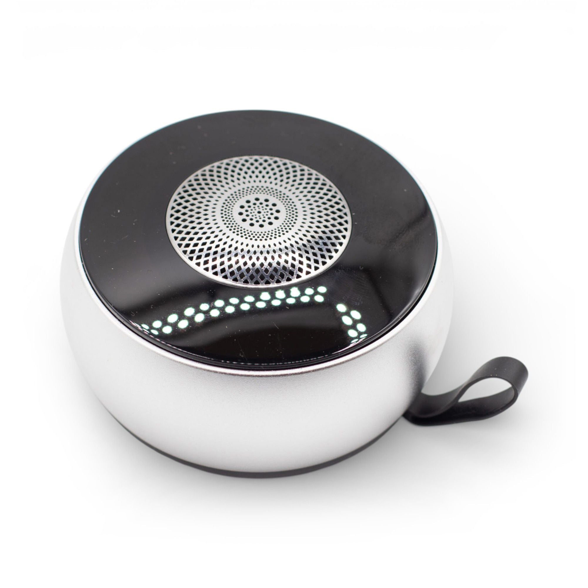 Silver Mandela Lighting Effect Mini Speaker USB Cable