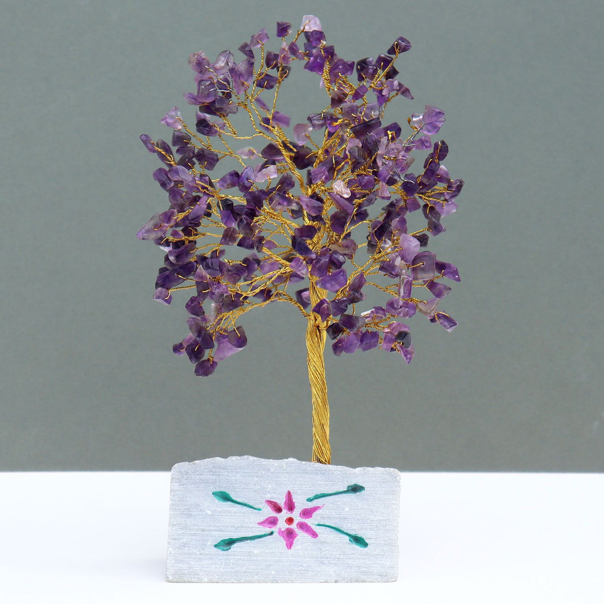 Amethyst - 320 Natural Stone Tree of Life Deco gift