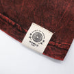 Nomad Sari Stonewashed Cotton T-Shirt - Dragon Mandala - Maroon - Large