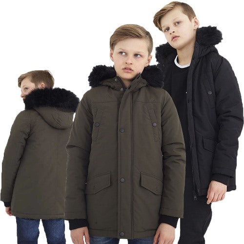 Boys Brave Soul Wonderwall Parka Jacket (UK 🇬🇧 free delivery)