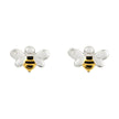 D For Diamond Enamel Bee Stud Earrings with Diamond