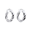Beginnings Chunky Rope Twist Hoop Earrings
