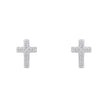 Beginnings Small Cross Studs Earrings-0