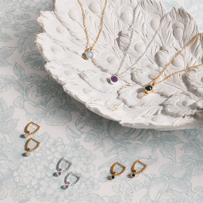 Laura Ashley Fashion Stippled Necklace-1