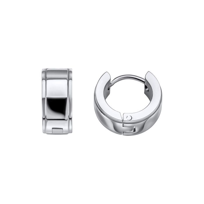 Fred Bennett Stainless Steel Hoop Earrings-0