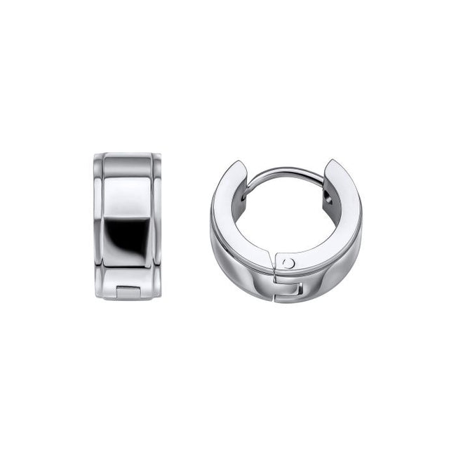 Fred Bennett Stainless Steel Hoop Earrings-0