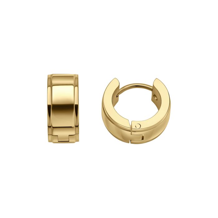 Fred Bennett Stainless Steel Hoop Earrings-3
