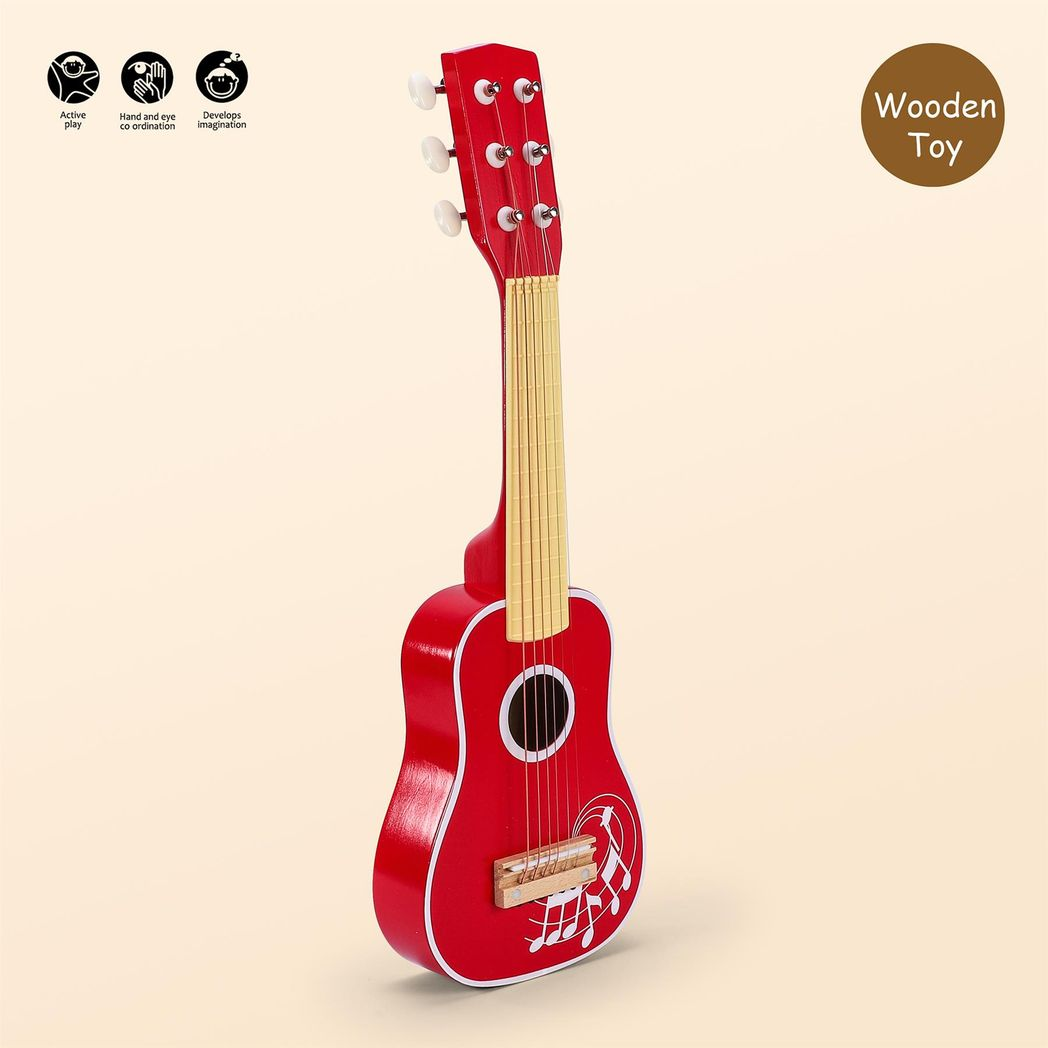 SOKA RED GUITAR WOODEN