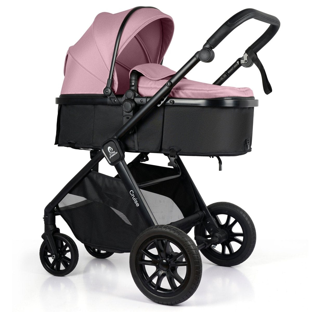 For Your Little One Cruise 3 In 1 Travel System With i-Size Car Seat - Blush Rose (Free Cupholder And Seat Liner Included!)(Only UK 🇬🇧 delivery)