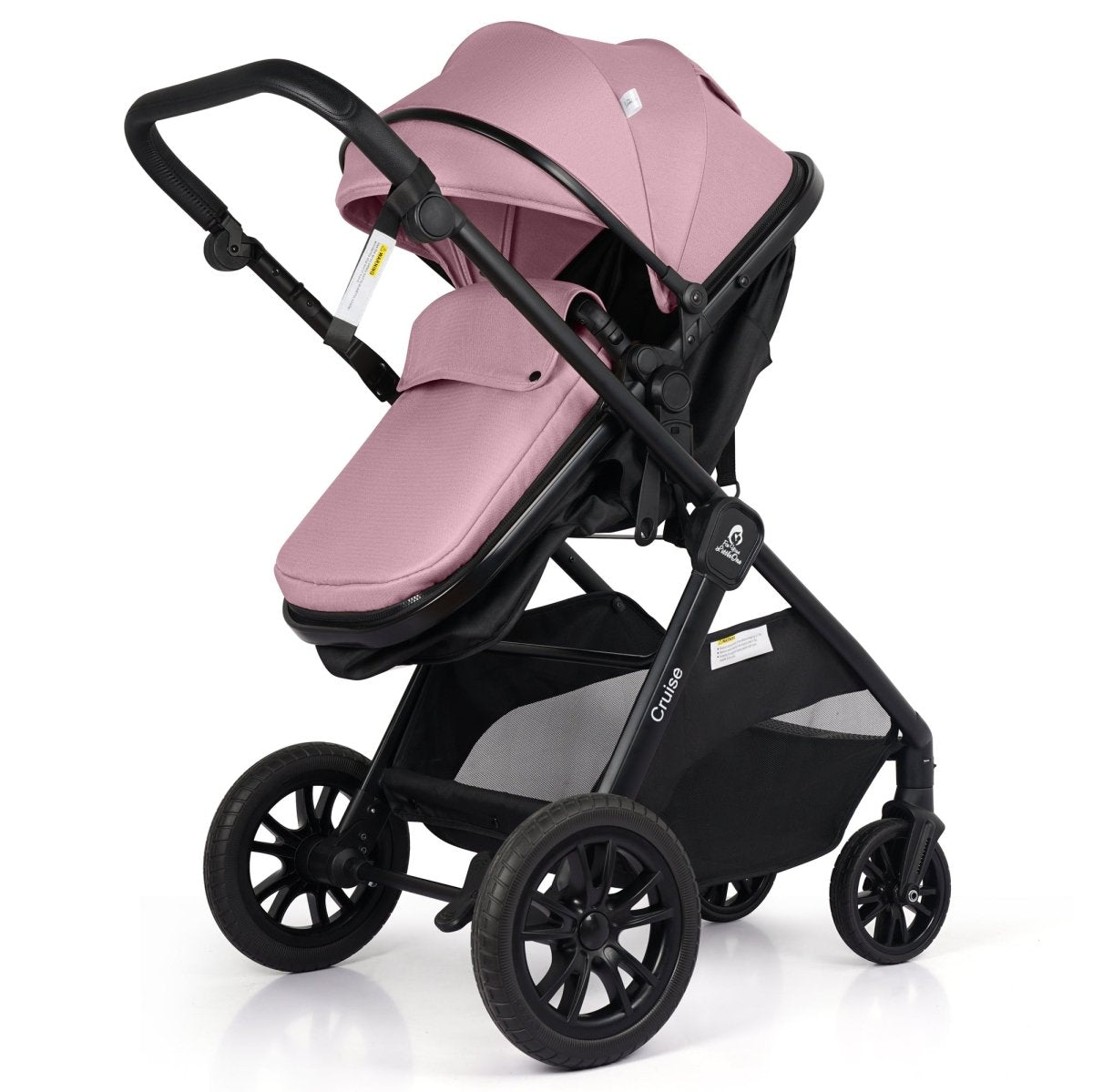 For Your Little One Cruise 3 In 1 Travel System With i-Size Car Seat - Blush Rose (Free Cupholder And Seat Liner Included!)(Only UK 🇬🇧 delivery)