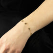 Elements Gold Heart and Flower Charm Bracelet-1