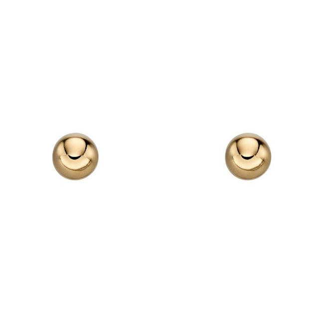 Elements Gold Ball Stud Earrings-0