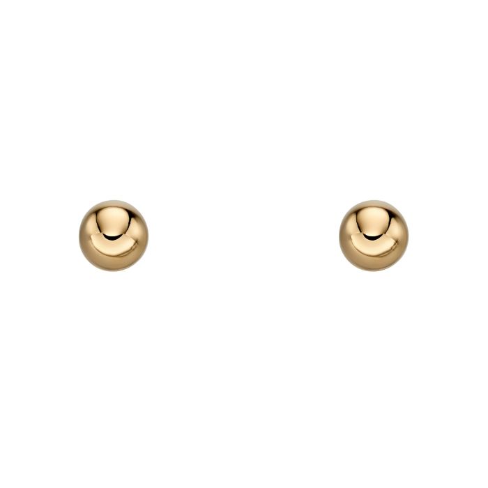 Elements Gold Ball Stud Earrings-3