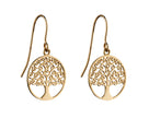 Elements Gold Detailed Tree of Life Earrings-0