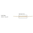 Elements Gold 0.6mm Curb Chain 46cm-3