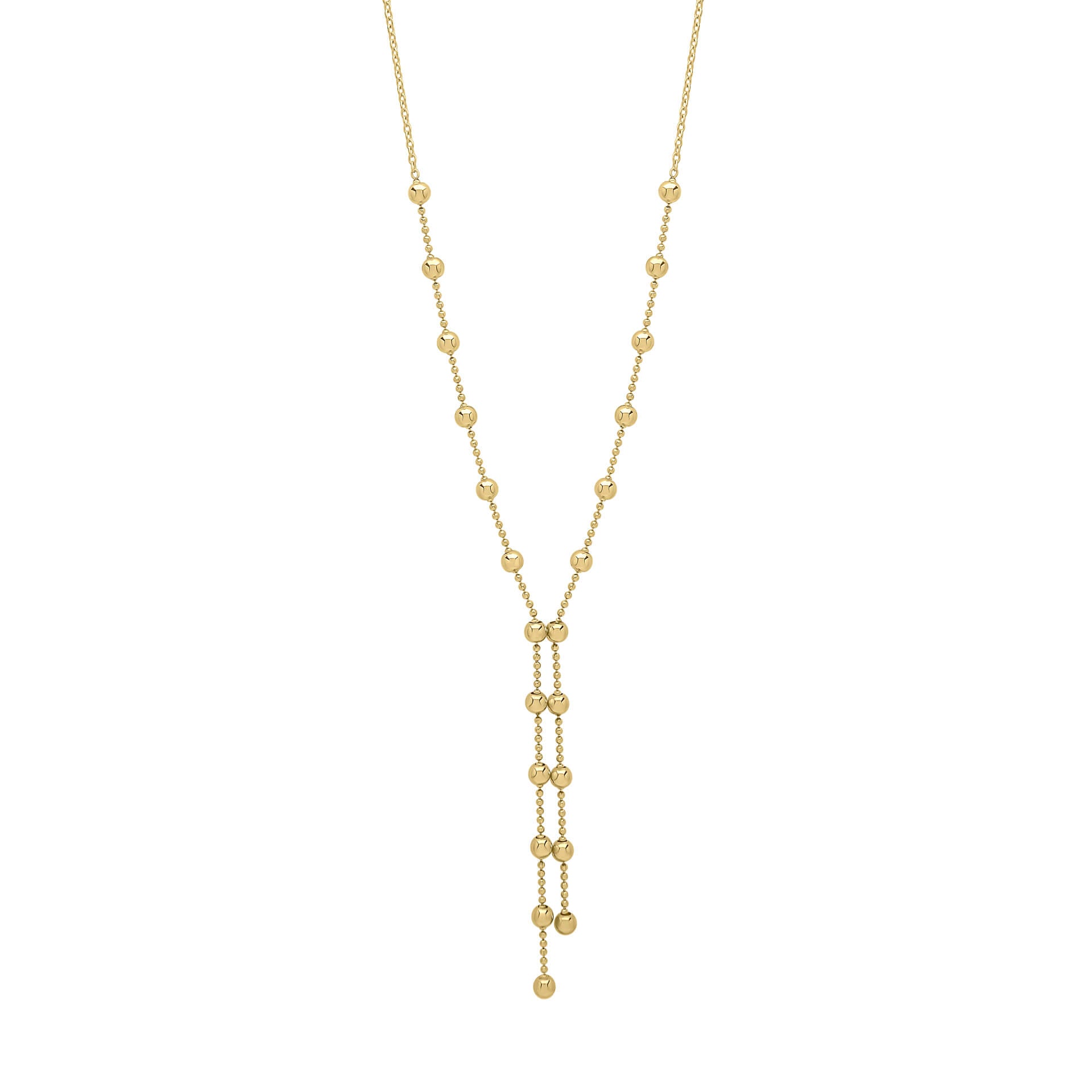 Elements Gold Ball Chain Lariat Necklace-0