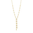 Elements Gold Ball Chain Lariat Necklace-0