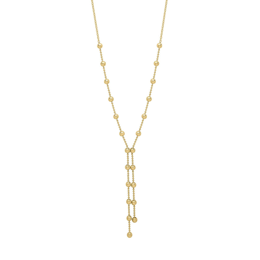Elements Gold Ball Chain Lariat Necklace-0