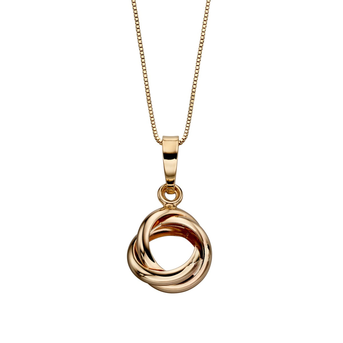 Elements Gold Twisted Knot Pendant-0