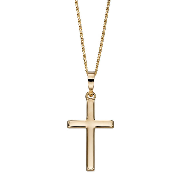 Elements Gold Medium Cross Pendant-0