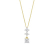 Elements Gold Diamond Trilogy Drop Pendant
