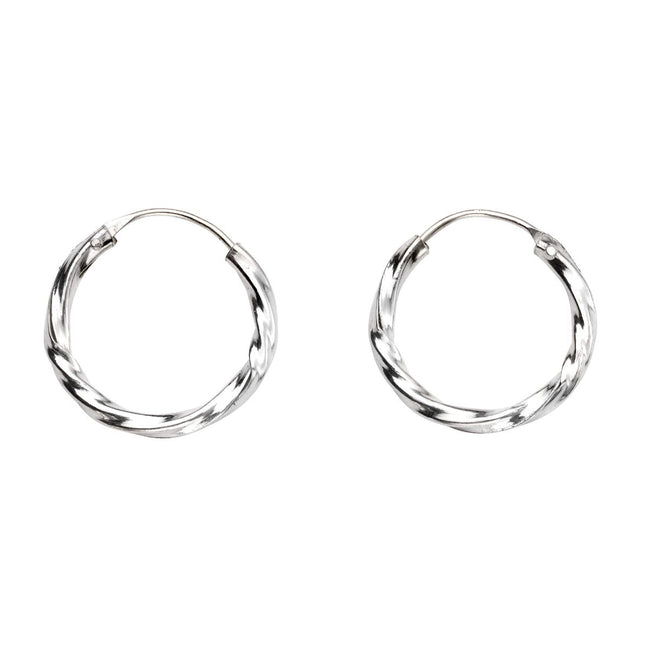Beginnings Small Twisted Hoop Earrings