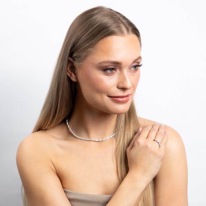 Diamonfire Baguette and Round Zirconia Ring-2