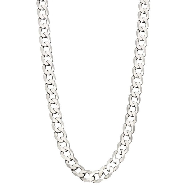 Fred Bennett Heavyweight Diamond Cut Curb Chain Necklace-0