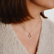 Diamonfire Interlinked Plain and Zirconia Rings Necklace-3