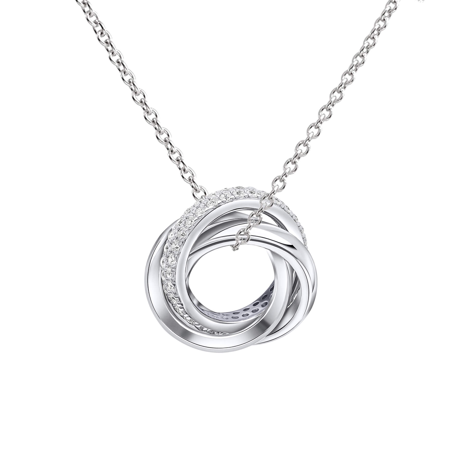 Diamonfire Triple Twist Pendant-0