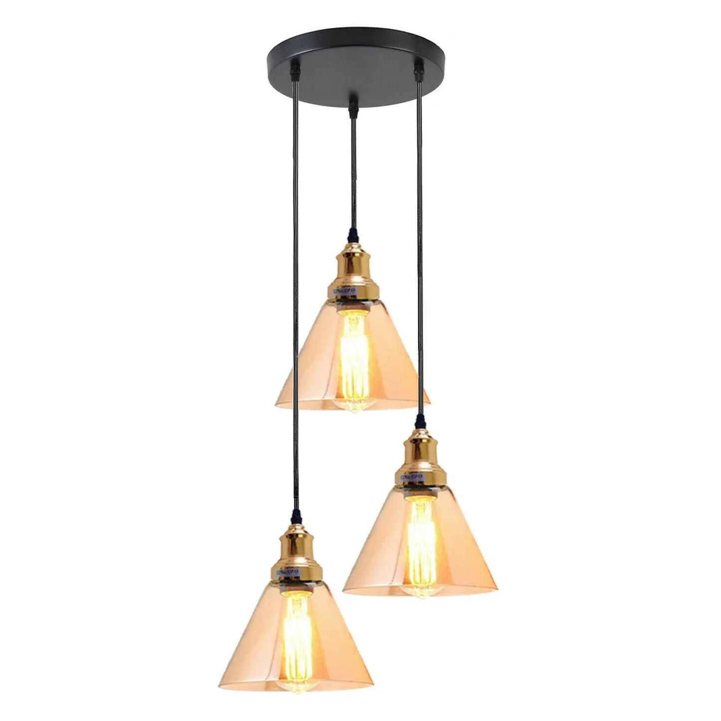 Glass Ceiling Pendant 3 Lights~1428