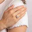 Beginnings Trilogy CZ Ring In Sterling Silver