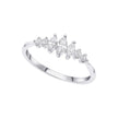 Beginnings Graduated Marquise Cubic Zirconia Ring-0