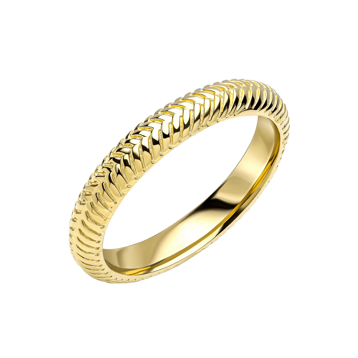 Laura Ashley Silver Picnic Basket Weave Ring-0