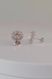 2.56 Ctw Excellent VVS1 Lab Created Simulated Diamond Stud In 9 Ct White Gold Pl