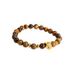 Gold Plated Tiger Eye Leopard Lucky Gemstone Bracelet