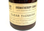 Aromatherapy Candle Natural Soy Wax 100% Essential Oil - Clear Thinking