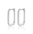 0.5 Ct Excellent Moissanite VVS1 Huggie Earrings Hoop 18 CT White Gold Plated