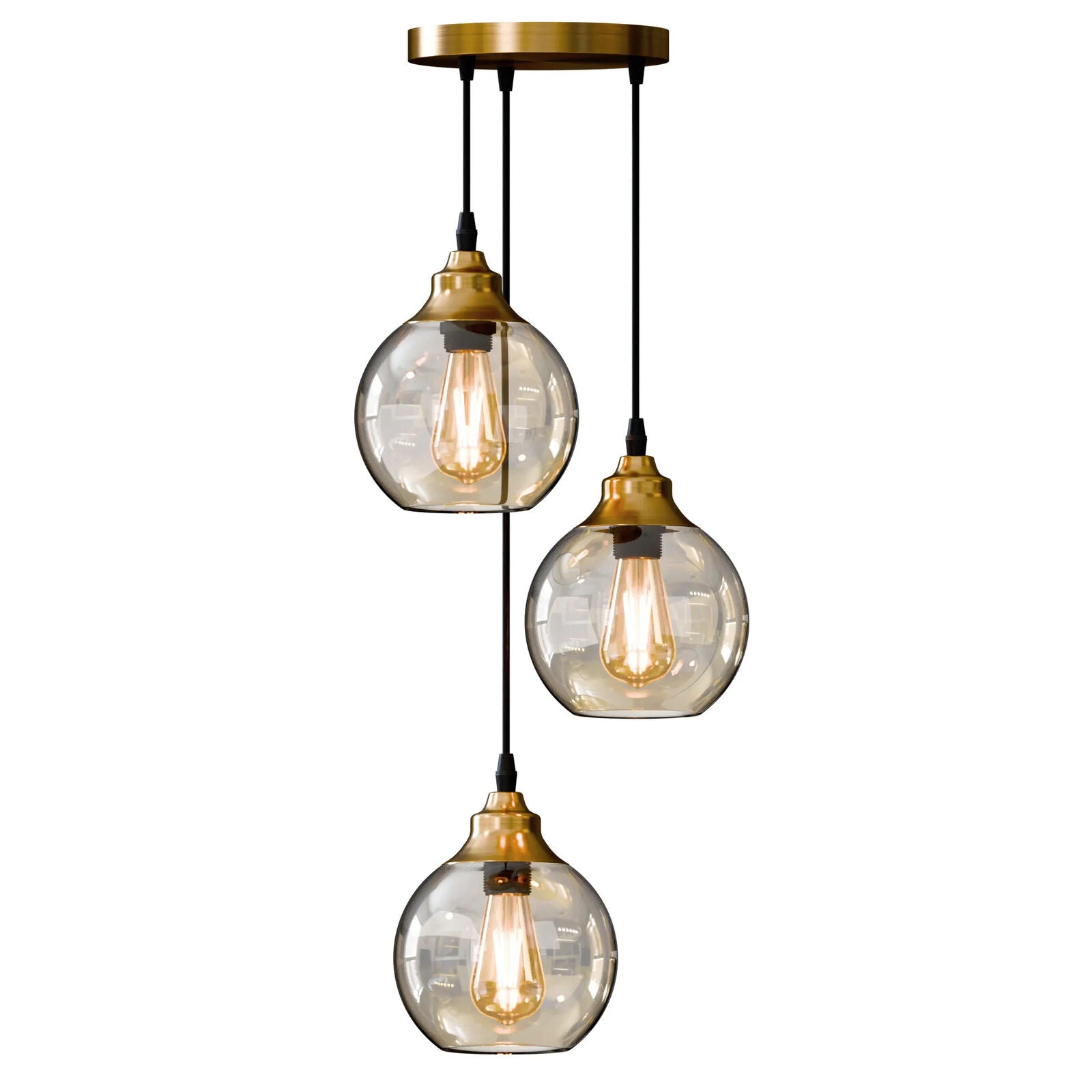 Luxury Light Chandelier Modern Glass Pendant Lamp Light~5871( Free UK 🇬🇧 delivery)