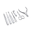 Fred Bennett Brown Leather and Stainless Steel Travel Manicure Set-3